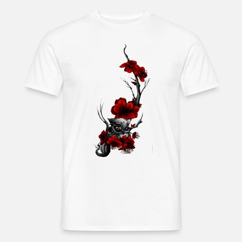 Eule - Männer T-Shirt - Weiß