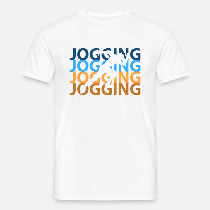 Jogging - Männer T-Shirt - Weiß