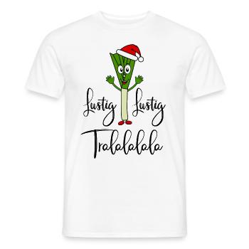 Nikolauch Drôle Drôle Tralalalala disant poireau - T-shirt homme - blanc - Devant - AI Model Male 178 dark (178cm)