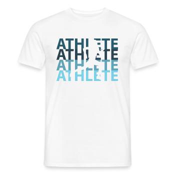 runner - Men's T-Shirt - white - Front - AI Model Male 178 dark (178cm)