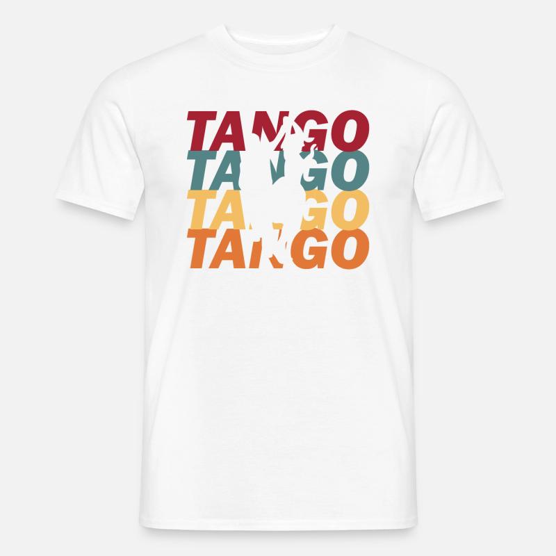 Tango Tanz - Männer T-Shirt - Weiß