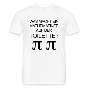 Lehrer Shirt - Mathematiker - Geschenk - Witz - Männer T-Shirt - Weiß - Vorne - AI Model Male 178 dark (178cm)