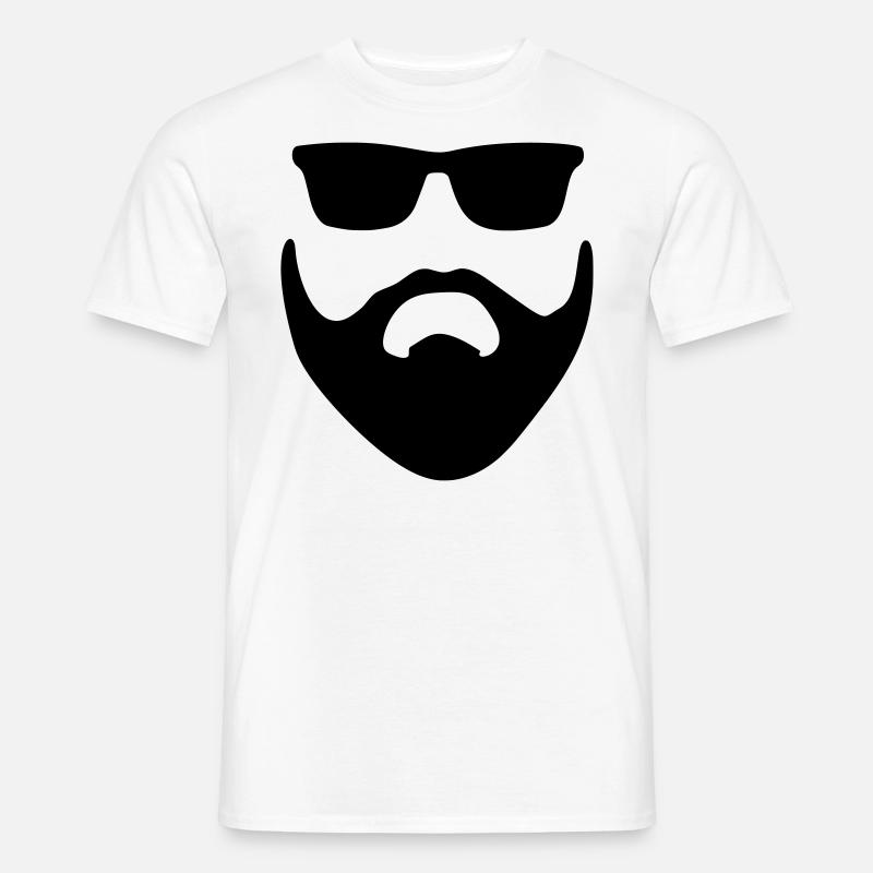 Bart Männer Geschenk Geschenkidee - Männer T-Shirt - Weiß
