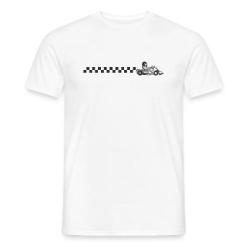 Go Kart Hobby Racing Car Track - Men's T-Shirt - white - Front - AI Model Male 178 dark (178cm)