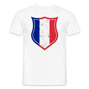 Frankreich - Männer T-Shirt - Weiß - Vorne - AI Model Male 178 dark (178cm)
