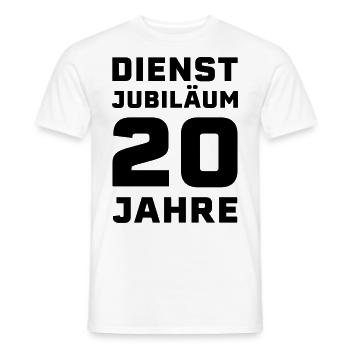 Dienstjubiläum 20 Jahre Firmenjubiläum Geschenk - Männer T-Shirt - Weiß - Vorne - AI Model Male 178 dark (178cm)