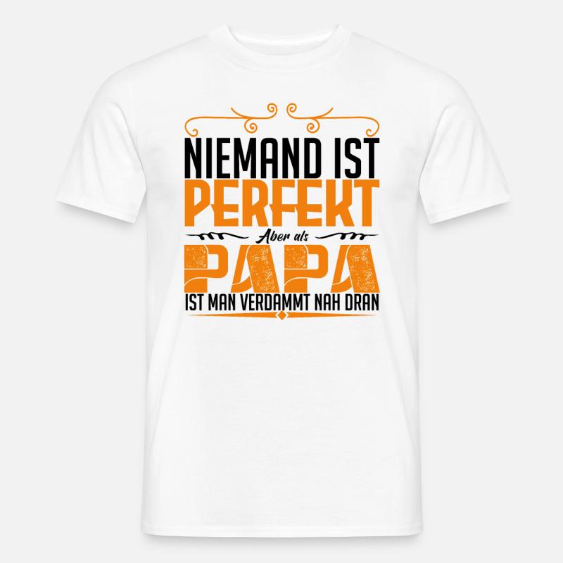 perfekt dad - Männer T-Shirt - Weiß
