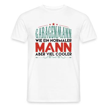 Valentines Garagenmann Mechaniker ! - Männer T-Shirt - Weiß - Vorne - AI Model Male 178 dark (178cm)