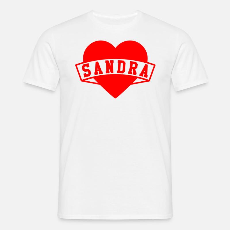 Sandra - Maglietta da uomo - bianco
