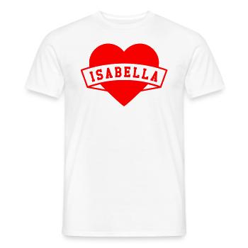 Isabella Herzen - Men's T-Shirt - white - Front - AI Model Male 178 dark (178cm)