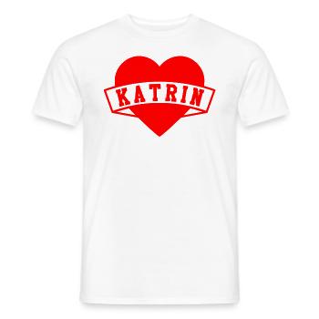 Katrin Herzen - Men's T-Shirt - white - Front - AI Model Male 178 dark (178cm)