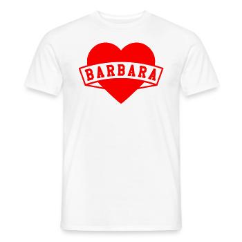 Barbara Herzen - Männer T-Shirt - Weiß - Vorne - AI Model Male 178 dark (178cm)