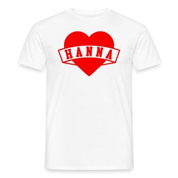 Hanna Herzen - Männer T-Shirt - Weiß - Vorne - AI Model Male 178 dark (178cm)