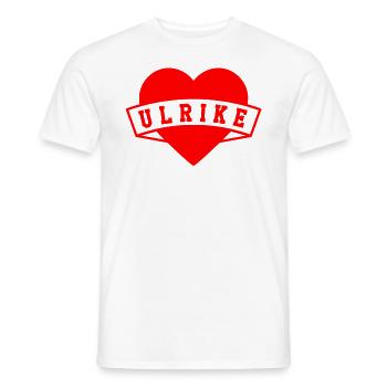 Ulrike Herzen - Men's T-Shirt - white - Front - AI Model Male 178 dark (178cm)