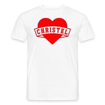 Christel Herzen - Men's T-Shirt - white - Front - AI Model Male 178 dark (178cm)