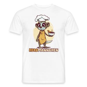 Herdmännchen Erdmännchen Koch - Männer T-Shirt - Weiß - Vorne - AI Model Male 178 dark (178cm)