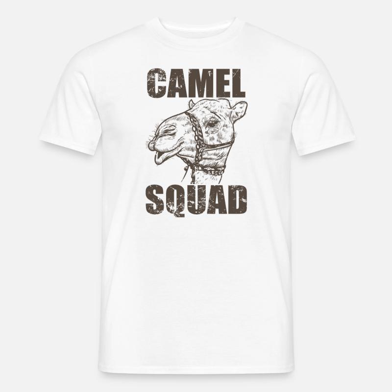 Camel Squad Dromedar Wüste Höcker - Männer T-Shirt - Weiß