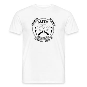 Alpenüberquerer - Männer T-Shirt - Weiß - Vorne - AI Model Male 178 dark (178cm)