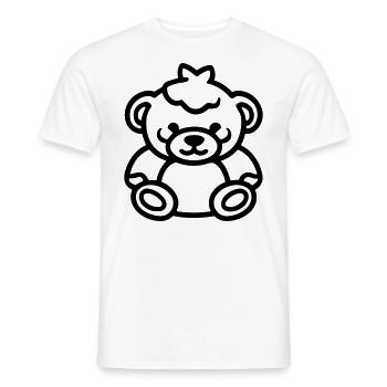 Teddy Bear - Men's T-Shirt - white - Front - AI Model Male 178 dark (178cm)