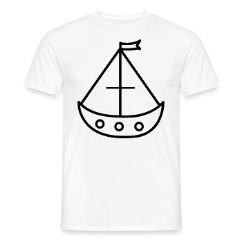 Piratenschiff - Männer T-Shirt - Weiß - Vorne - AI Model Male 178 dark (178cm)