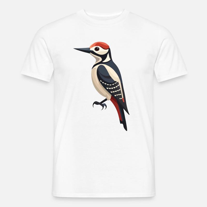 Buntspecht - Männer T-Shirt - Weiß