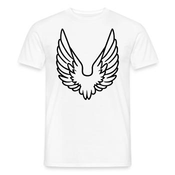 Angel Wings - Men's T-Shirt - white - Front - AI Model Male 178 dark (178cm)