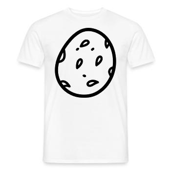 potato - Men's T-Shirt - white - Front - AI Model Male 178 dark (178cm)