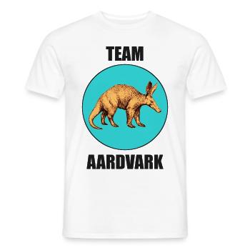 Tiere Natur Logo Comic Erdferkel Artwork Aardvark - Männer T-Shirt - Weiß - Vorne - AI Model Male 178 dark (178cm)