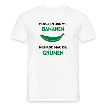Politik Freiheit Grüne Sozialismus wählen lustig - Männer T-Shirt - Weiß - Vorne - AI Model Male 178 dark (178cm)