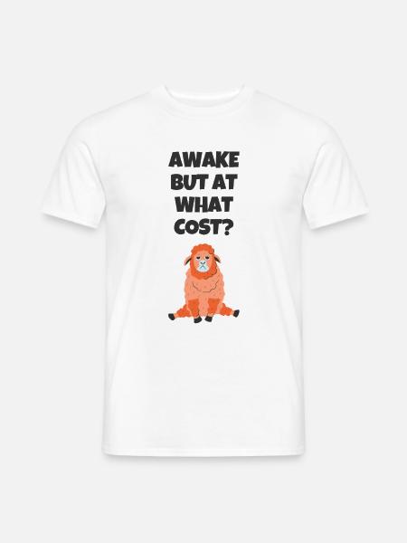 Schaf Lamm Tier lustig humor tier geschenk witz - Männer T-Shirt - Weiß