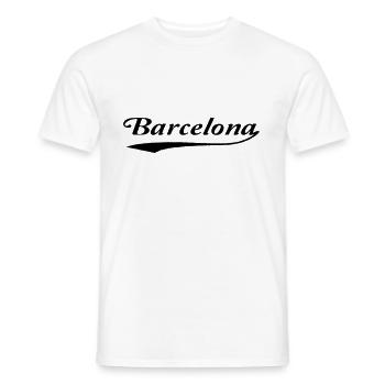 Barcelona - Männer T-Shirt - Weiß - Vorne - AI Model Male 178 dark (178cm)
