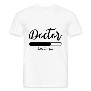 Doctor Doctor Medical Studies Medical Student Doctor - Men's T-Shirt - white - Front - AI Model Male 178 dark (178cm)