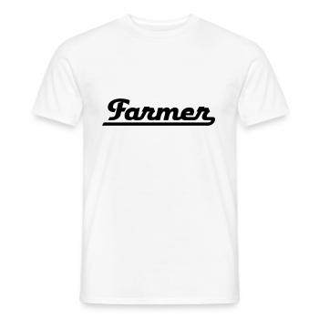 Farmer - Männer T-Shirt - Weiß - Vorne - AI Model Male 178 dark (178cm)