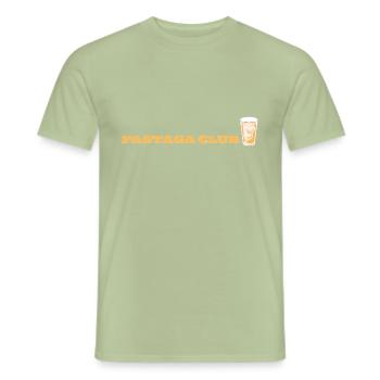 PASTAGA CLUB - T-shirt homme - vert sauge - Devant - AI Model Male 178 light (178cm)