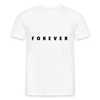 forever partner tshirt - Männer T-Shirt - Weiß - Vorne - AI Model Male 178 dark (178cm)