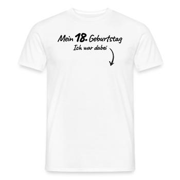 18 Geburtstag Mädchen Gästeliste Geschenk Shirt - Männer T-Shirt - Weiß - Vorne - AI Model Male 178 dark (178cm)