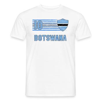 Équipe du Botswana de football - T-shirt homme - blanc - Devant - AI Model Male 178 dark (178cm)