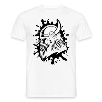 Viking Head Viking Warrior - Men's T-Shirt - white - Front - AI Model Male 178 dark (178cm)