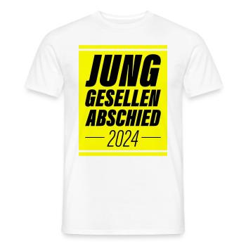 Junggesellenabschied 2024 Jga - Männer T-Shirt - Weiß - Vorne - AI Model Male 178 dark (178cm)