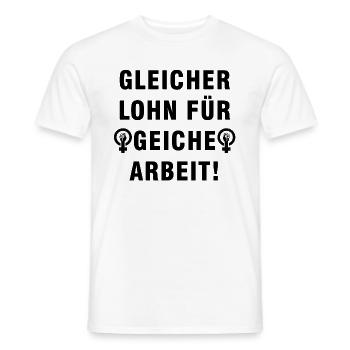 Contre le sexisme | Féminisme Féministe Cadeaux - T-shirt homme - blanc - Devant - AI Model Male 178 dark (178cm)