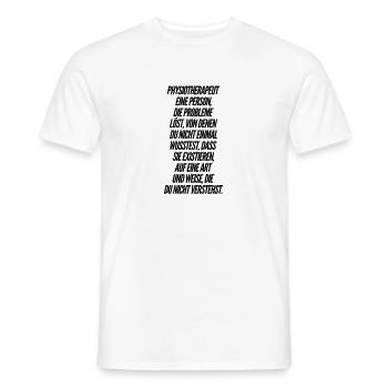 Physiotherapeuten Krankengymnastik Geschenkideen - Männer T-Shirt - Weiß - Vorne - AI Model Male 178 dark (178cm)