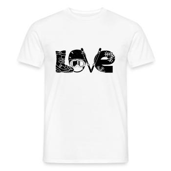 Ski Rider T-Shirts | Apre ski ski area gifts - Men's T-Shirt - white - Front - AI Model Male 178 dark (178cm)