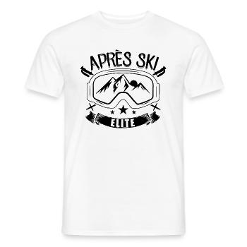 Apre Ski | Snowboard Snowboarder Ski Geschenkideen - Männer T-Shirt - Weiß - Vorne - AI Model Male 178 dark (178cm)