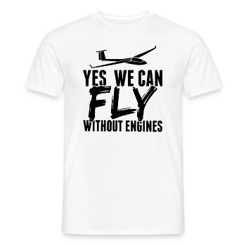 Planeur volant Cadeaux passe-temps glissants - T-shirt homme - blanc - Devant - AI Model Male 178 dark (178cm)