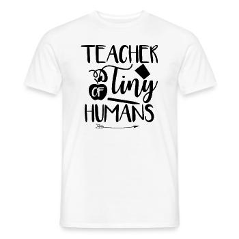 Teachers Sayings | Teacher school profession gift - Men's T-Shirt - white - Front - AI Model Male 178 dark (178cm)