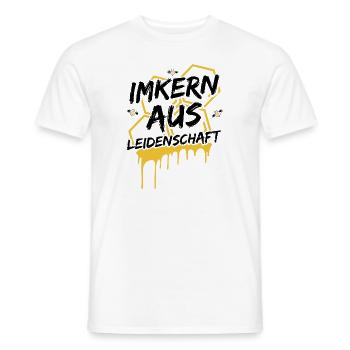 Imkern Imker Imkerei | Bienenzucht Bienen Geschenk - Männer T-Shirt - Weiß - Vorne - AI Model Male 178 dark (178cm)