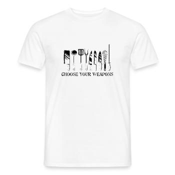 Koch Beruf | Hobbykoch Köchin Kochen Geschenkideen - Männer T-Shirt - Weiß - Vorne - AI Model Male 178 dark (178cm)
