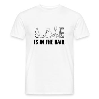 Hairdresser profession | Hairdresser hairdresser - Men's T-Shirt - white - Front - AI Model Male 178 dark (178cm)