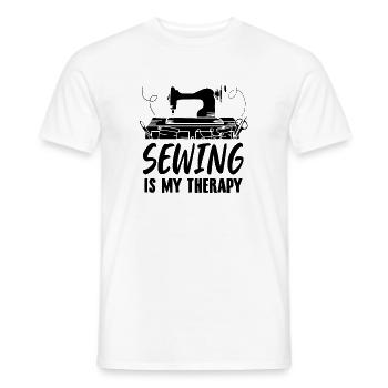 Sewing machine | Sewing seamstress hobby fabric gifts - Men's T-Shirt - white - Front - AI Model Male 178 dark (178cm)