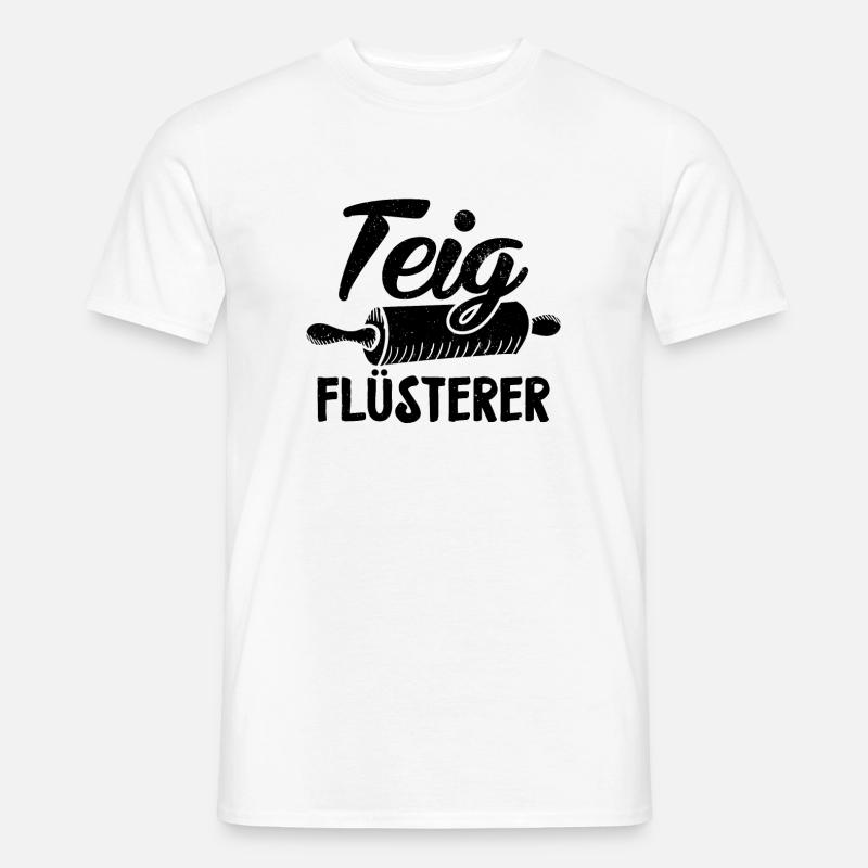 Bäcker Sprüche | Ausbildung Beruf Backen Geschenke - Männer T-Shirt - Weiß